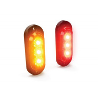 DENALI T3 Modular Switchback Signal Pods hinten - Rot / Bernstein DENALI T3 Modular Switchback Signal Pods hinten - Rot / Bernstein