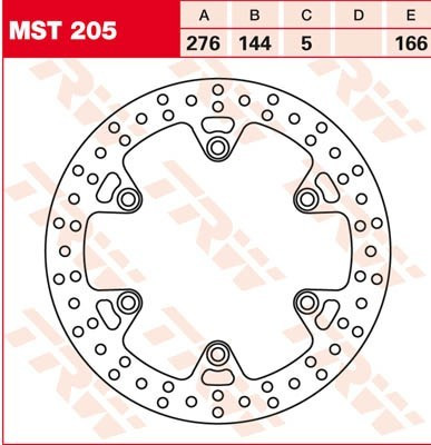 Bremsscheibe starr MST205