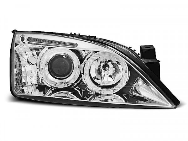Angel Eyes Scheinwerfer Chrom passend für Ford Mondeo 09/00–05/07