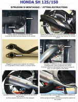 Arrow Krümmer mit Kat passend für Honda SH 125/150 2012–2016 Arrow Krümmer mit Kat passend für Honda SH 125/150 2012–2016