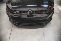 Front Ansatz Für VW Golf 7 GTI TCR Schwarz Hochglanz