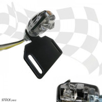 LED-Kennzeichenbeleuchtung "Nano" chrom klares Glas E-geprüft LED-Kennzeichenbeleuchtung "Nano" chrom klares Glas E-geprüft