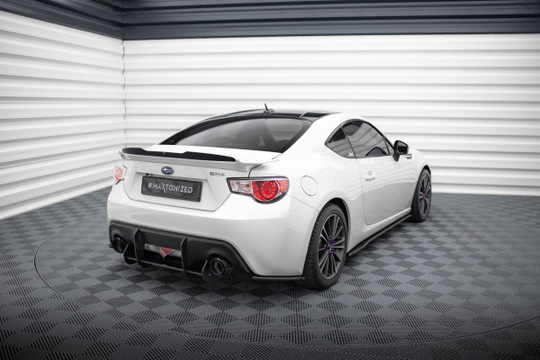 Heck Ansatz Flaps Diffusor V.1 Für Subaru BRZ Mk1 / Mk1 Facelift Schwarz Hochglanz