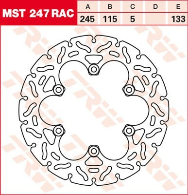 Bremsscheibe starr MST247RAC