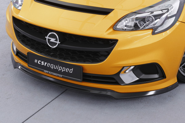 Cup-Spoilerlippe mit ABE für Opel Corsa E OPC / GSi CSL554 Schwarz Strukturiert
