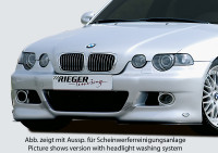 Rieger Spoilerstoßstange matt schwarz für BMW 3er E46 Compact 02.02- (ab Facelift) Ausführung: Schwarz matt