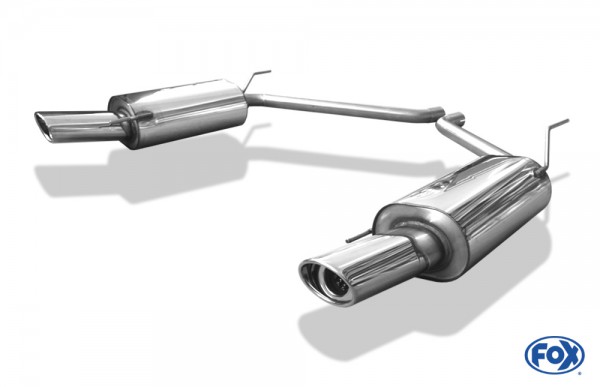 VW Bus T4 Endschalldämpfer rechts/links einflutig - 115x85 Typ 33 rechts/links