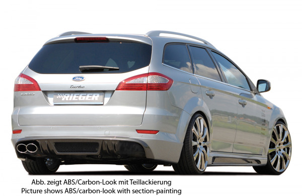 Rieger Heckschürzenansatz SG-Design carbon look für Ford Mondeo (BA7) Turnier 03.07-09.10 (bis Facel