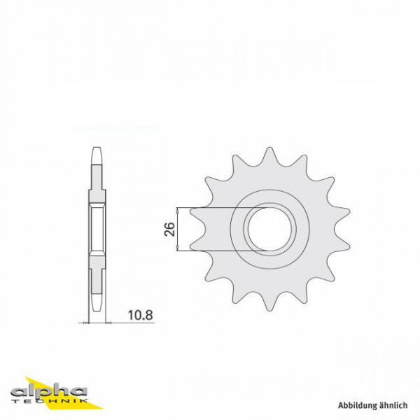 Ritzel 17 Zähne Teilung 532