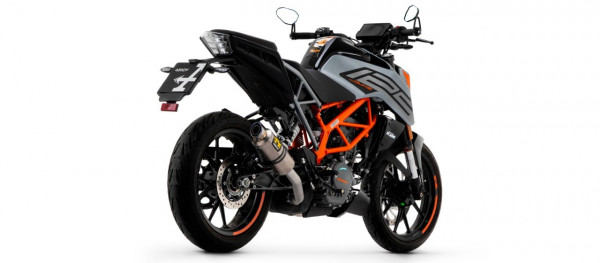 Arrow GP2 Edelstahl Schwarz KTM DUKE 125/390 21-23