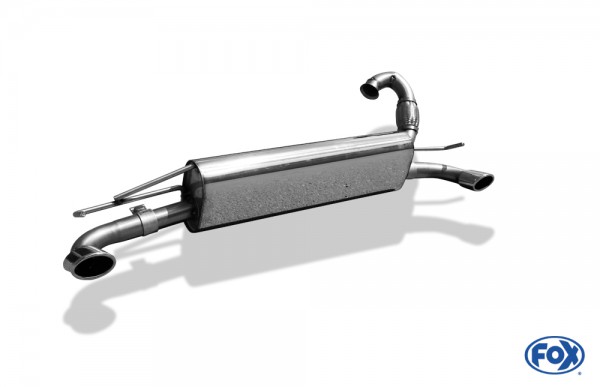 FOX Endschalldämpfer passend für Smart Forfour 453