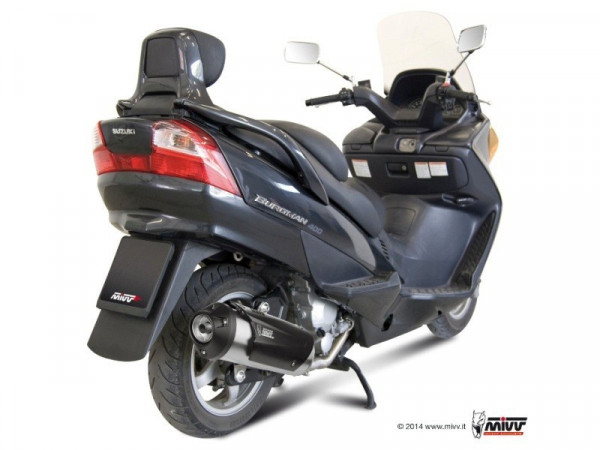 MIVV Komplettanlage Urban Edelstahl passend für Suzuki Burgman 250/400 (03-06)