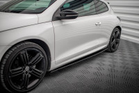 Seitenschweller Ansatz Für VW SCIROCCO R Schwarz Hochglanz
