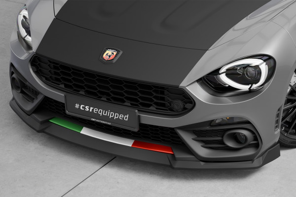 Cup-Spoilerlippe mit ABE für Fiat Abarth 124 Spider CSL824 Schwarz Strukturiert