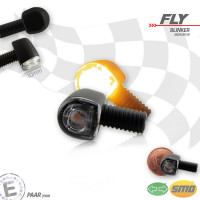 SMD-Blinker Fly | Alu schwarz klar | E-geprüft SMD-Blinker Fly | Alu schwarz klar | E-geprüft