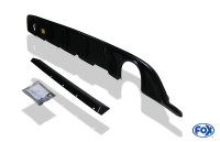 FOX Endschalldämpfer passend für VW Golf VII Facelift ab 2017, Edelstahl matt mit Heckeinsatz schwar FOX Endschalldämpfer passend für VW Golf VII Facelift ab 2017, Edelstahl matt mit Heckeinsatz schwar