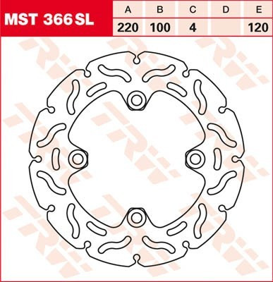 Bremsscheibe starr MST366SL
