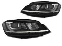 Scheinwerfer U-LED Light DRL schwarz passend für VW Golf 7 11.12-17 Scheinwerfer U-LED Light DRL schwarz passend für VW Golf 7 11.12-17
