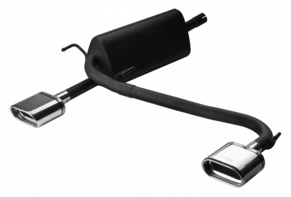 Ulter Sportauspuff passend für Opel Astra H Diesel Combi 2004-2009 mit 2 Duplex Endrohren oval 145×7