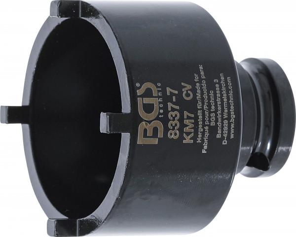 BGS Nutmutternschlüssel KM7 mit außenliegenden Zapfen