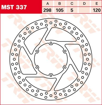 Bremsscheibe starr MST337