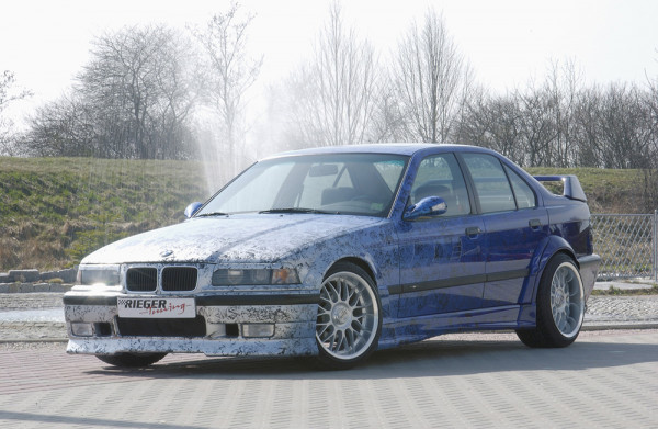 Rieger Seitenschweller links matt schwarz für BMW 3er E36 Lim.