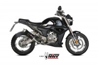 MIVV Komplettanlage GP Edelstahl Schwarz passend für Zontes 125 G1/U 21-24 MIVV Komplettanlage GP Edelstahl Schwarz passend für Zontes 125 G1/U 21-24