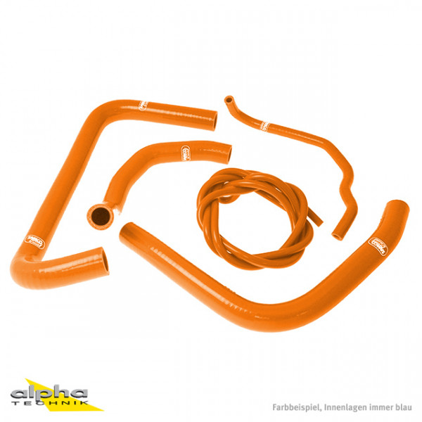 SAMCO SPORT Siliconschlauch Kit orange für Honda CBR900RR Modelljahr 1992-1993