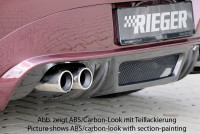 Rieger Heckansatz matt schwarz für BMW Z4 (E85) Roadster 02.03-12.05 (bis Facelift)