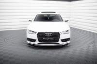 Front Ansatz Für Audi S7 / A7 S-Line C7 FL Schwarz Hochglanz
