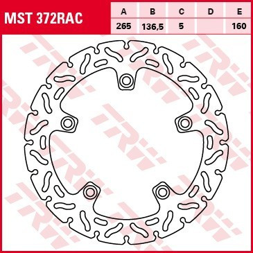 Bremsscheibe starr MST372RAC