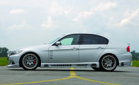 Rieger Seitenschweller links matt schwarz für BMW 3er E90 Lim. 03.05-08.08 (bis Facelift) Ausführung: Schwarz matt