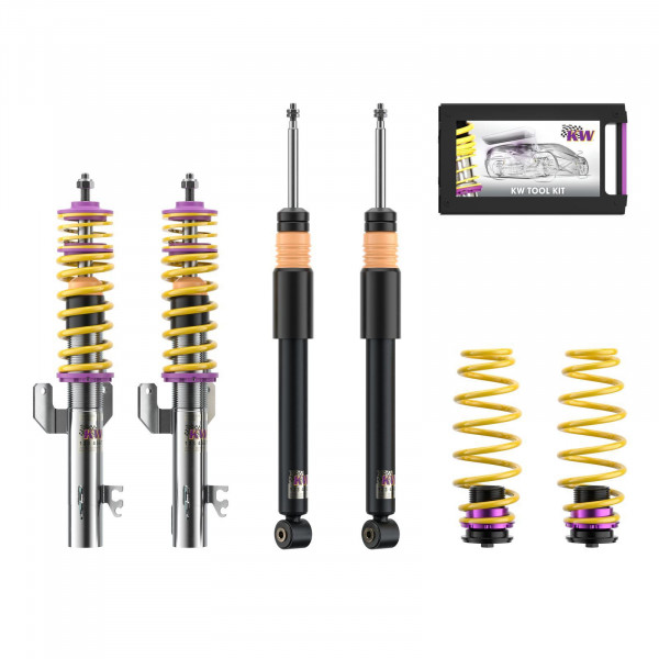 KW Gewindefahrwerk V2 inox passend für VW Polo V (6R, 6C)