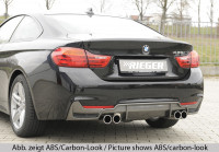 Rieger Heckeinsatz matt schwarz für BMW 4er F32 (3C) Coupé (3-tür.) 11.12-06.15 (bis Facelift)