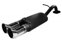 Ulter Sportauspuff passend für Toyota Yaris I 1999-2005 mit 2 Endrohren rund Ø80 Ulter Sportauspuff passend für Toyota Yaris I 1999-2005 mit 2 Endrohren rund Ø80