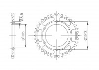 Kettenrad Stahl 60 Zähne Teilung 428 passend für Aprilia & Malaguti Kettenrad Stahl 60 Zähne Teilung 428 passend für Aprilia & Malaguti