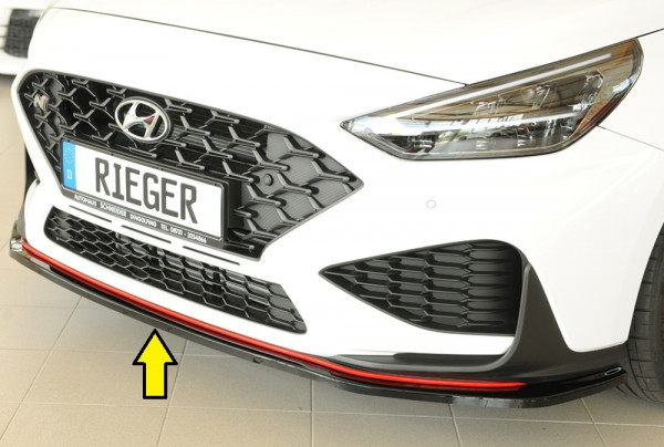 Rieger Spoilerschwert glanz schwarz für Hyundai i30 N-Performance (PDE) 5-tür. (Fastback) 05.21- (a