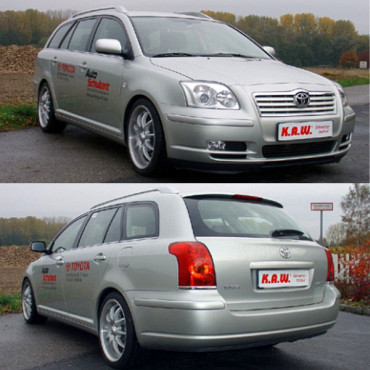 K.A.W. PlusKit Sportfahrwerk für Toyota Avensis Kombi T25 ab 04/2003 bis 11/2008