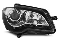 Scheinwerfer Tageslicht schwarz passend für VW Touran 06-10 Scheinwerfer Tageslicht schwarz passend für VW Touran 06-10