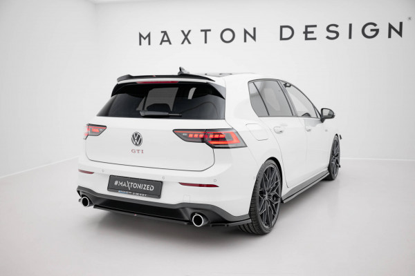 Heckansatz VW Golf GTI Mk8 Schwarz Hochglanz