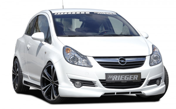 Rieger Spoilerlippe für Opel Corsa D 3-tür. 07.06-12.10 (bis Facelift)