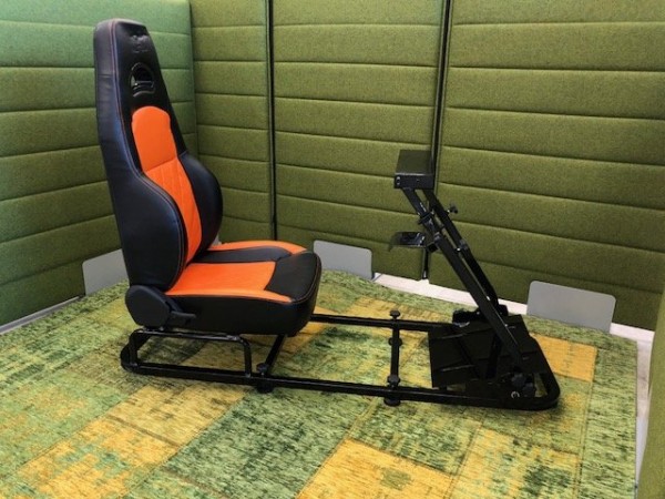 FK Gamesitz Spielsitz Rennsimulator eGaming Seats Silverstone schwarz/orange