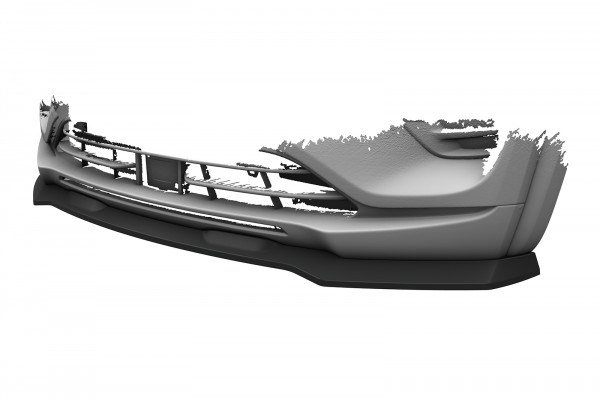 Cup-Spoilerlippe mit ABE für Dacia Spring Electric CSL843 Schwarz Strukturiert