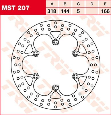 Bremsscheibe starr MST207