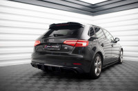 Diffusor Heck Ansatz passend für Audi A3 Sportback 8V Facelift (Doppelauspuff Li.) Diffusor Heck Ansatz passend für Audi A3 Sportback 8V Facelift (Doppelauspuff Li.)