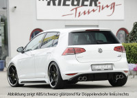 Rieger Heckeinsatz carbon look für VW Golf 7 5-tür. 10.12- Ausführung: Schwarz matt