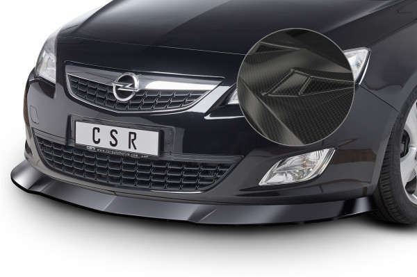 Cup-Spoilerlippe mit ABE für Opel Astra J CSL064-C Carbon Look Hochglanz