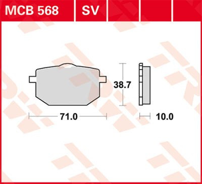 Scheibenbremsbeläge MCB568