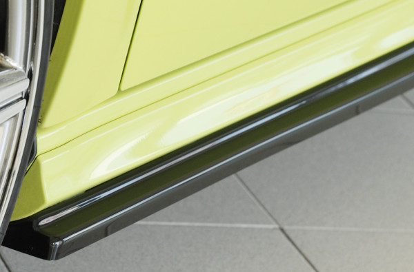 Rieger Seitenschweller links ansatz glanz schwarz für Audi A3 (8V) 5-tür. (Sportback 8VA) 09.16- (ab