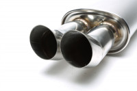 TA Technix Edelstahl Sportendschalldämpfer universal 2x76mm DTM scharf TA Technix Edelstahl Sportendschalldämpfer universal 2x76mm DTM scharf